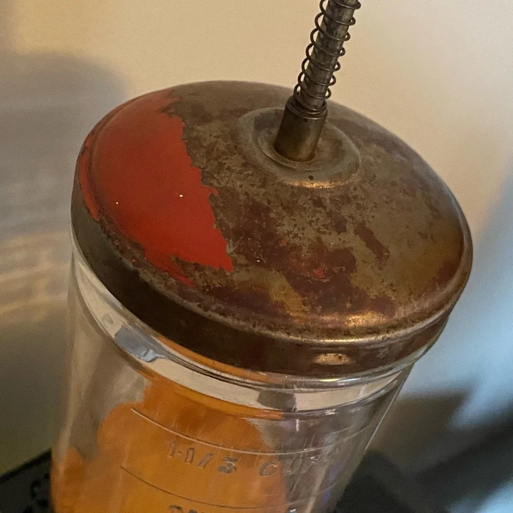 Vintage‎ Glass Measuring Chopper Food Nut Container